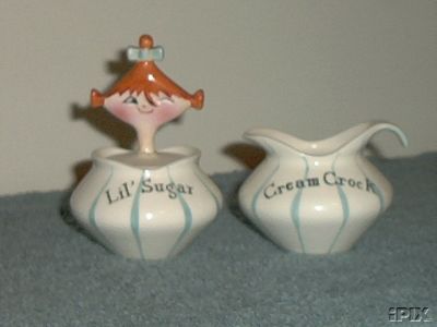 HOLT HOWARD LIL' SUGAR PIXIE + CREAM CROCK